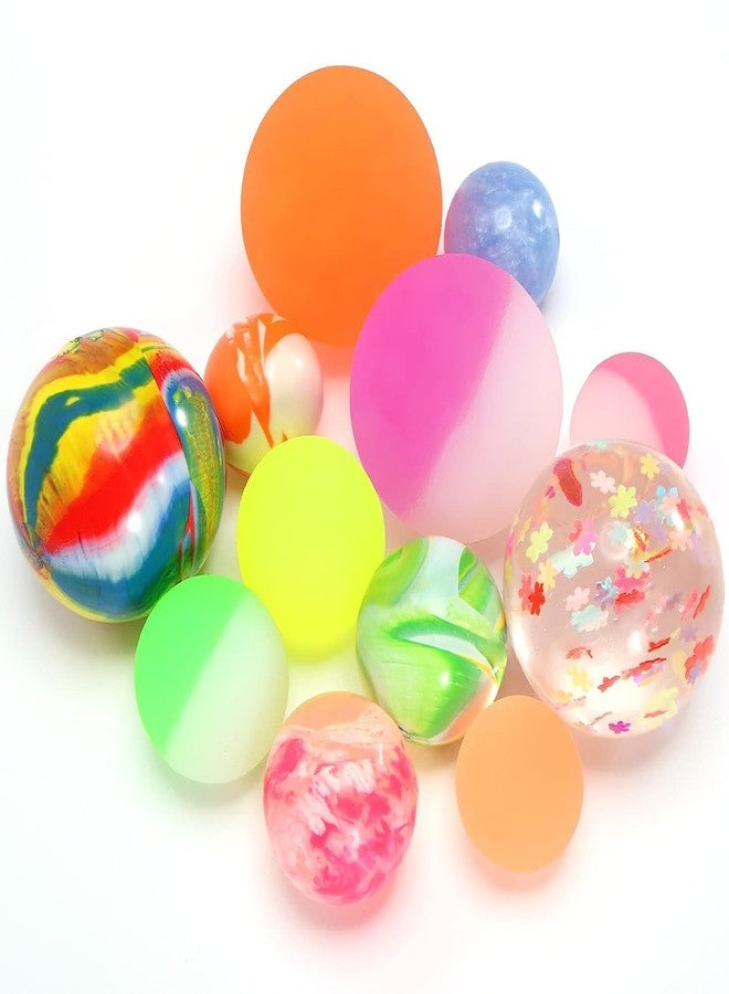 Promote 12 Pcs Bouncy Balls for Kids, 3 Sizes Mixed Color Rubber Bouncing Balls Hi Bounce Balls Party Favors for Kids Birthday Easter Goodie Bag fillers - Image 2